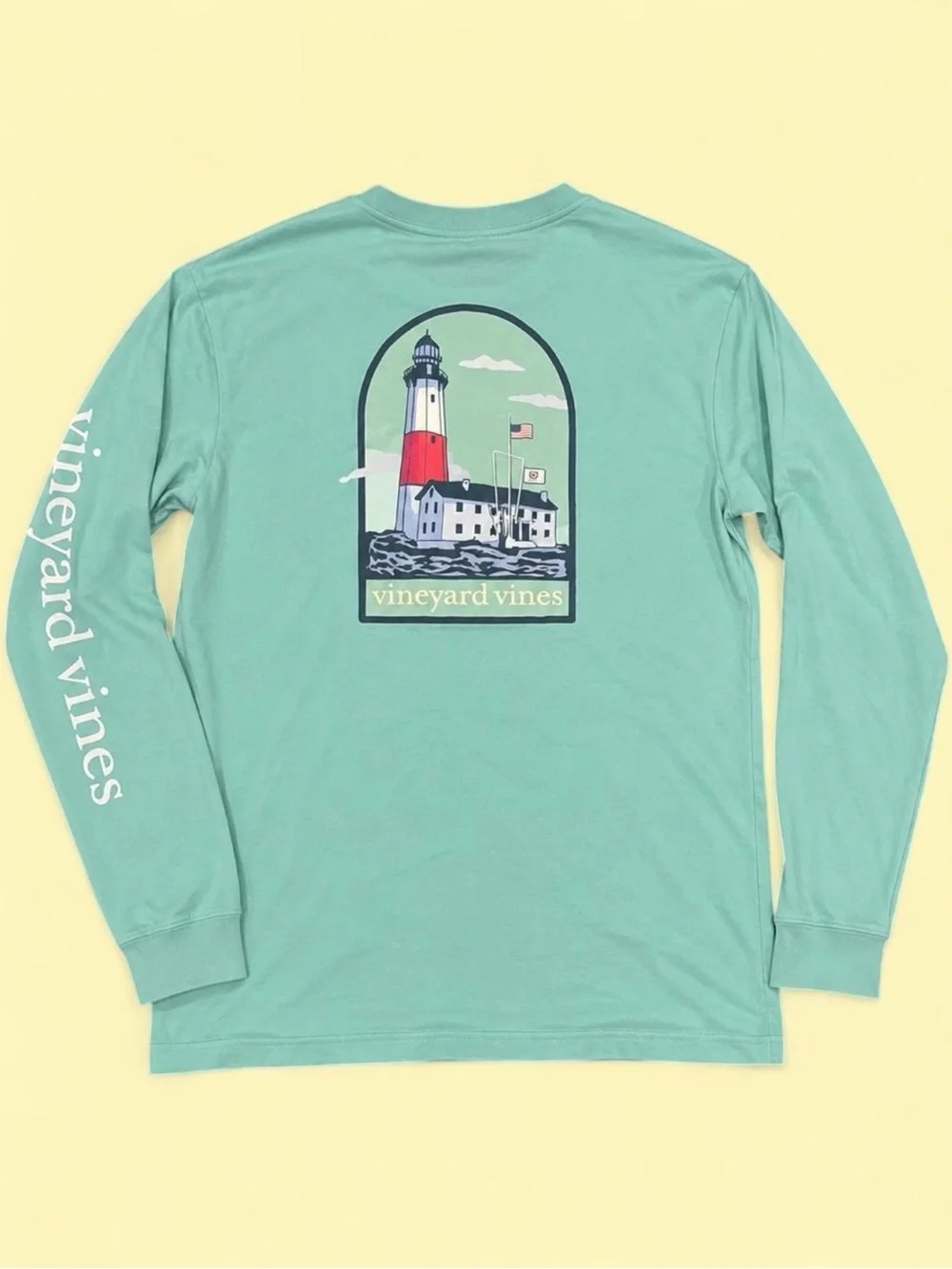 Vineyard Vines Lighthouse Long Sleeve Pocket Tee